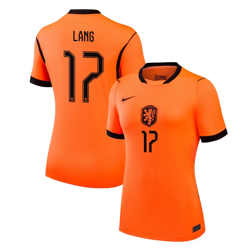 Noa Lang 17 Women's Netherlands National Team 2026 Home Jersey - Orange