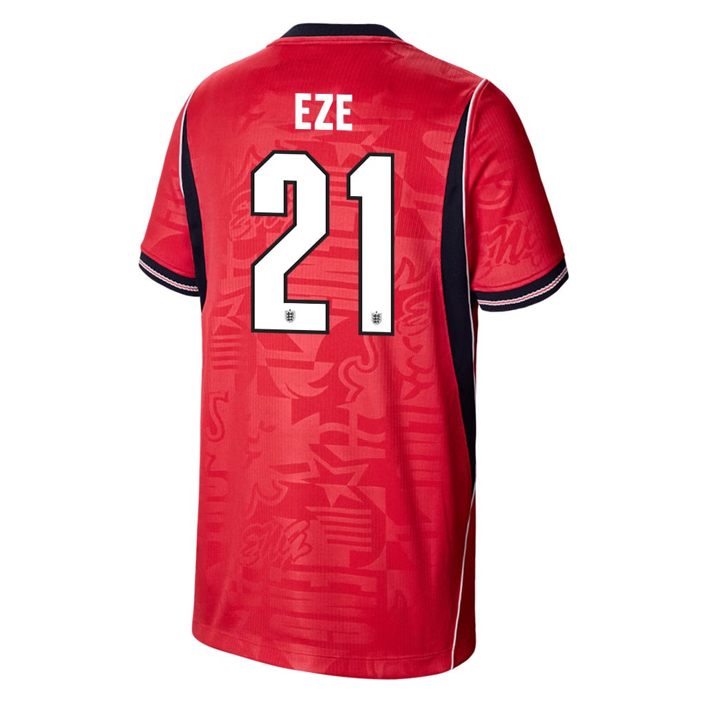 Eberechi Eze 21 Youth England National Team 2026 Away Jersey - Red