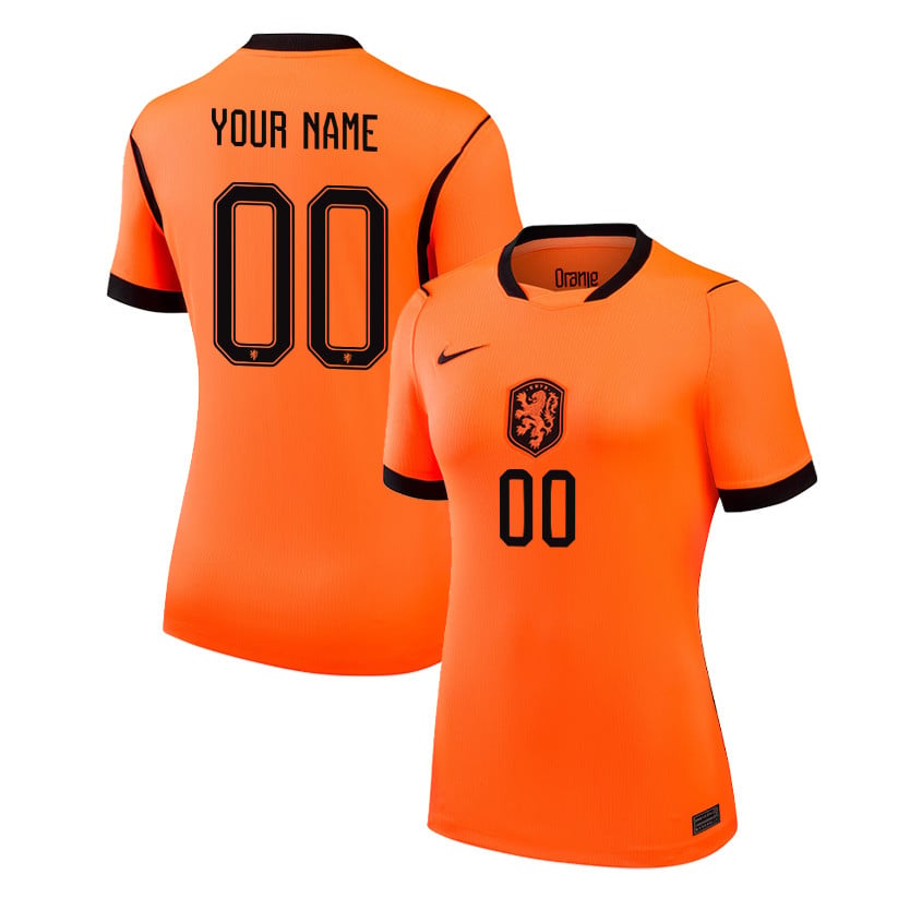 Netherlands National Team 2026 Women's Home Jersey - Personalized - Orange