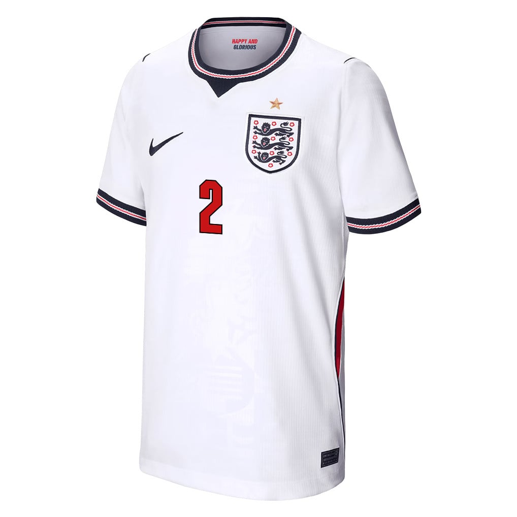 Ezri Konsa 2 Youth England National Team 2026 Home Jersey - White