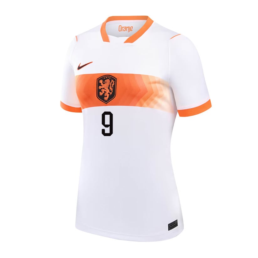 Emmanuel Emegha 9 Women's Netherlands National Team 2026 Away Jersey - White