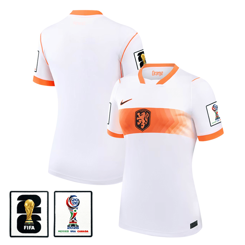 Netherlands National Team 2026 Women's Away Jersey - White