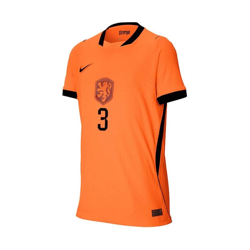 Jurriën Timber 3 Youth Netherlands National Team 2026 Home Jersey - Orange