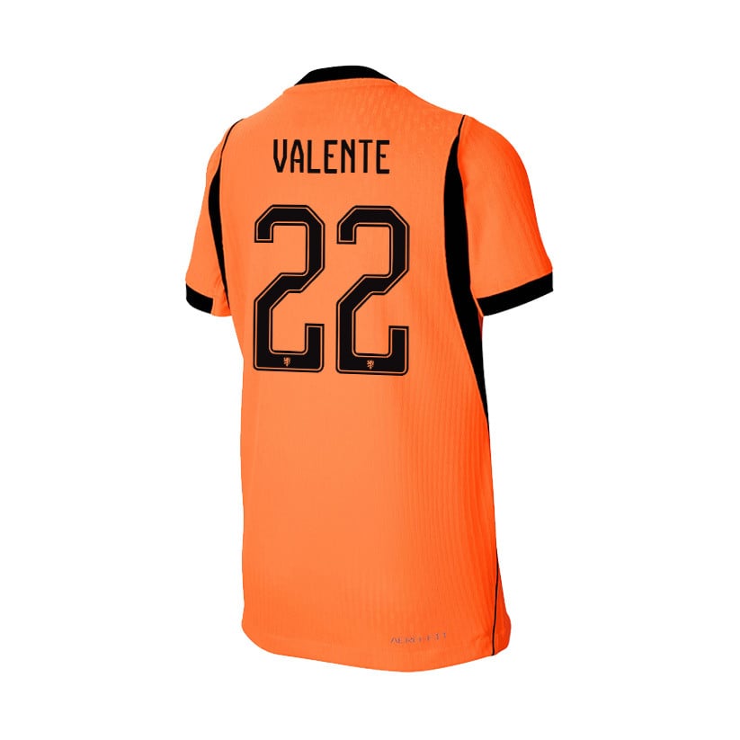 Luciano Valente 22 Youth Netherlands National Team 2026 Home Jersey - Orange