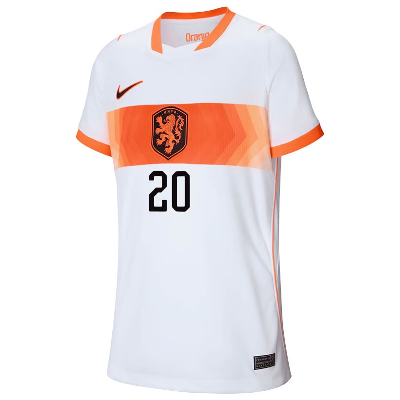Jan Paul van Hecke 20 Youth Netherlands National Team 2026 Away Jersey - White