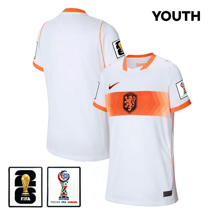 Netherlands National Team 2026 Youth Away Jersey - White