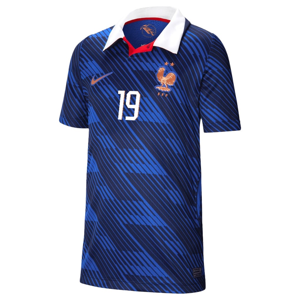Hugo Ekitike 19 Youth France National Team 2026 Home Jersey - Blue