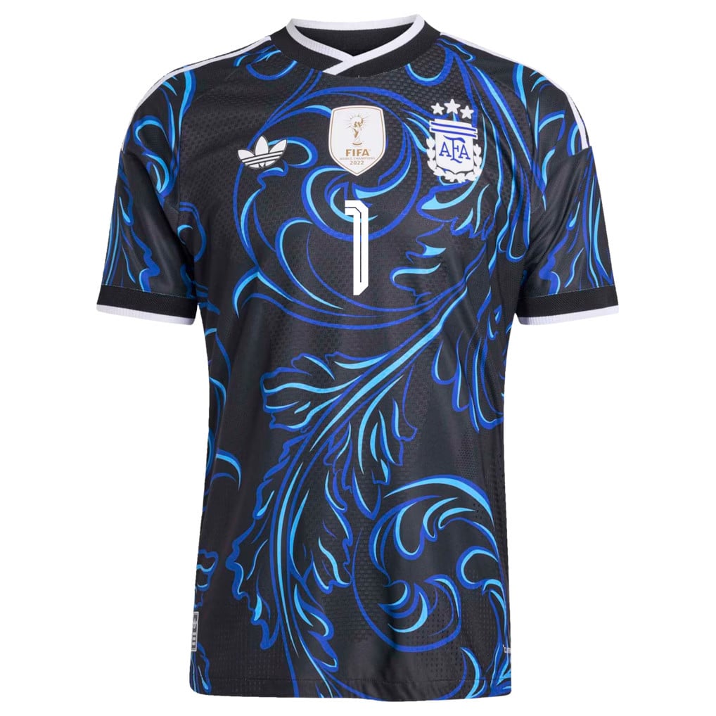 Emiliano Martínez 1 Argentina National Team 2026 Away Jersey - Black, Men