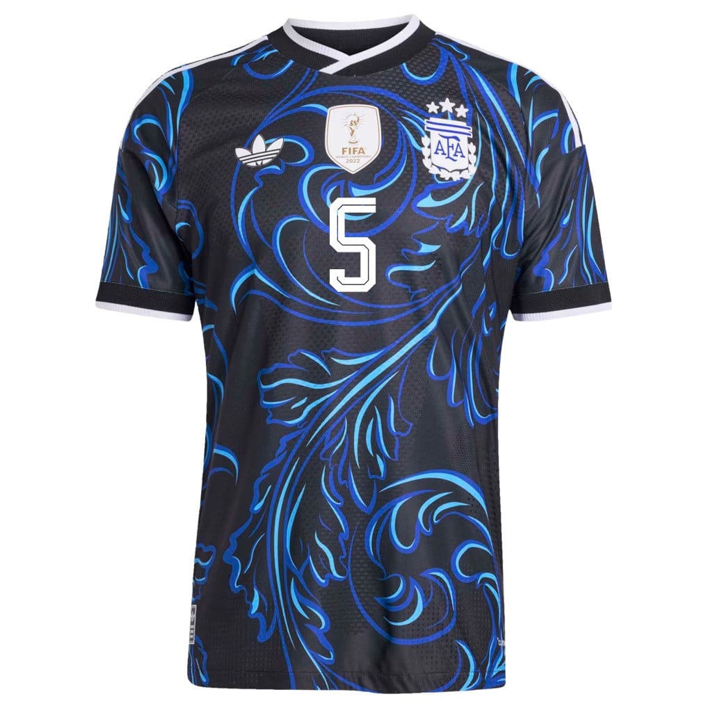 Leandro Paredes 5 Argentina National Team 2026 Away Jersey - Black, Men