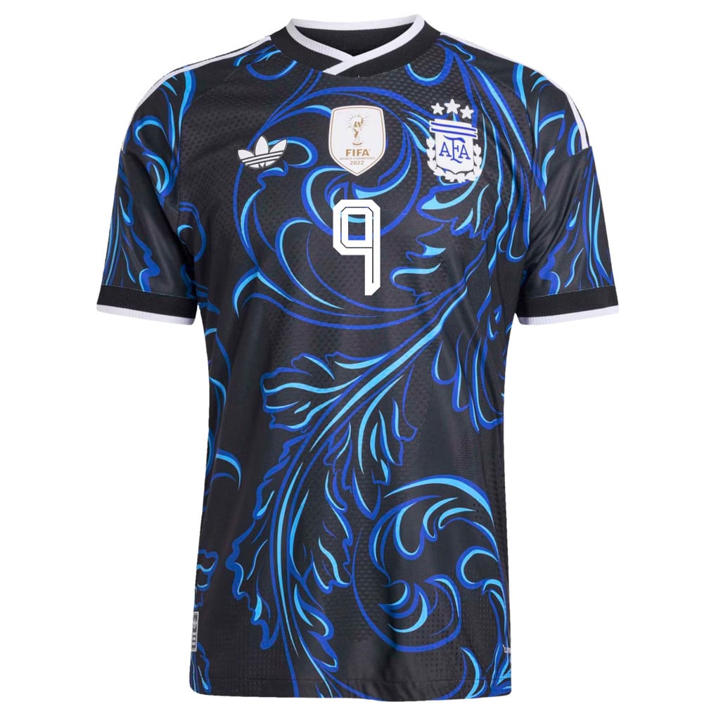 Julián Álvarez 9 Argentina National Team 2026 Away Jersey - Black, Men