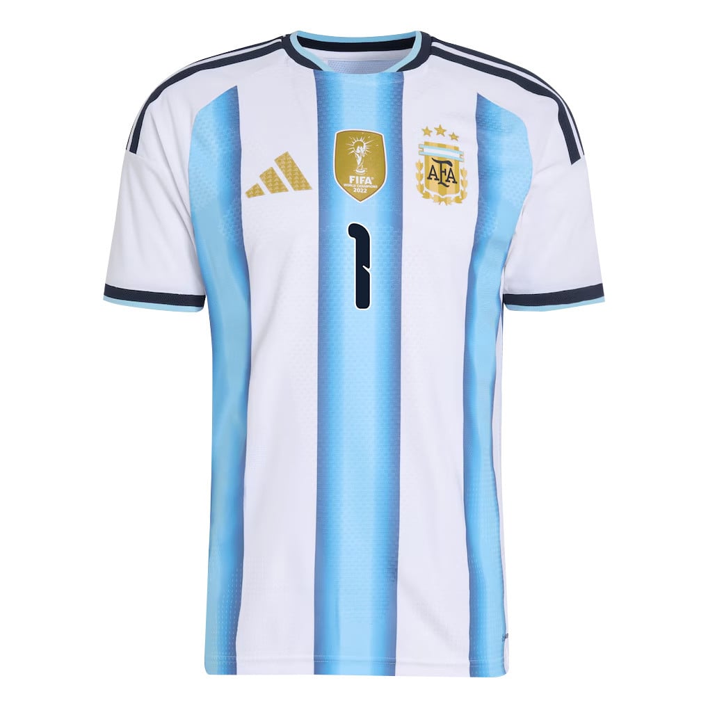 Emiliano Martínez 1 Argentina National Team 2026 Home Jersey - White, Men