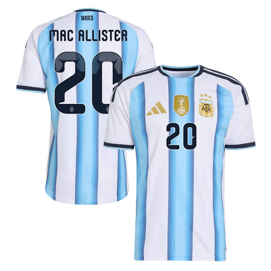 Alexis Mac Allister 20 Argentina National Team 2026 Home Jersey - White, Men