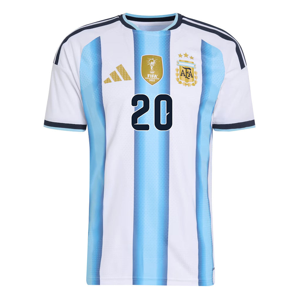 Franco Mastantuono 20 Argentina National Team 2026 Home Jersey - White, Men