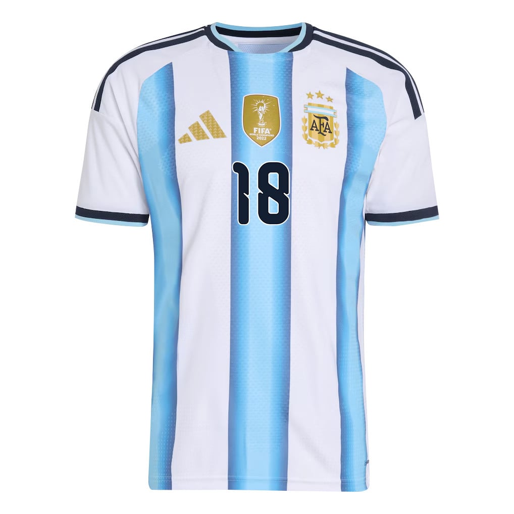 Nico Paz 18 Argentina National Team 2026 Home Jersey - White, Men