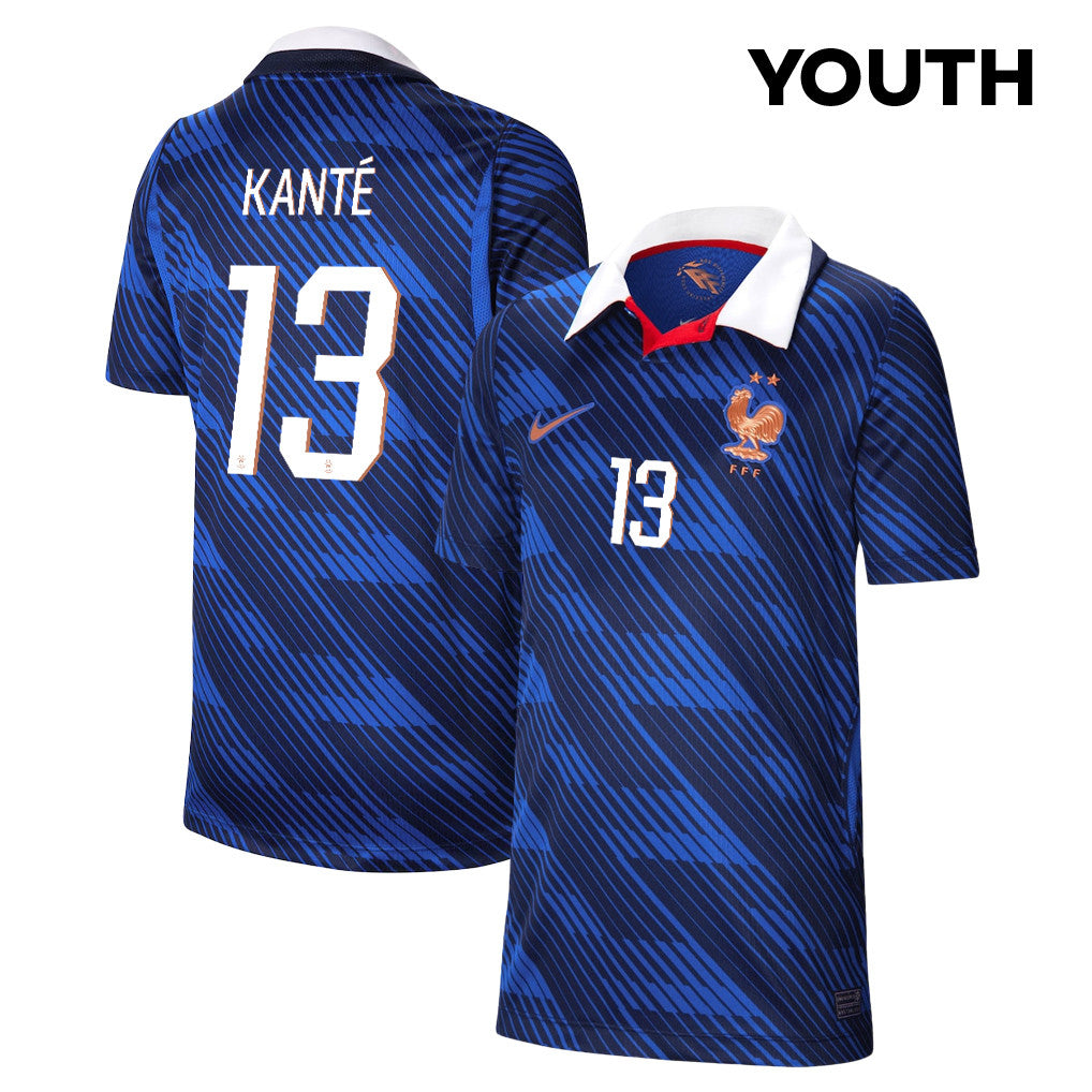 N'Golo Kanté 13 Youth France National Team 2026 Home Jersey - Blue