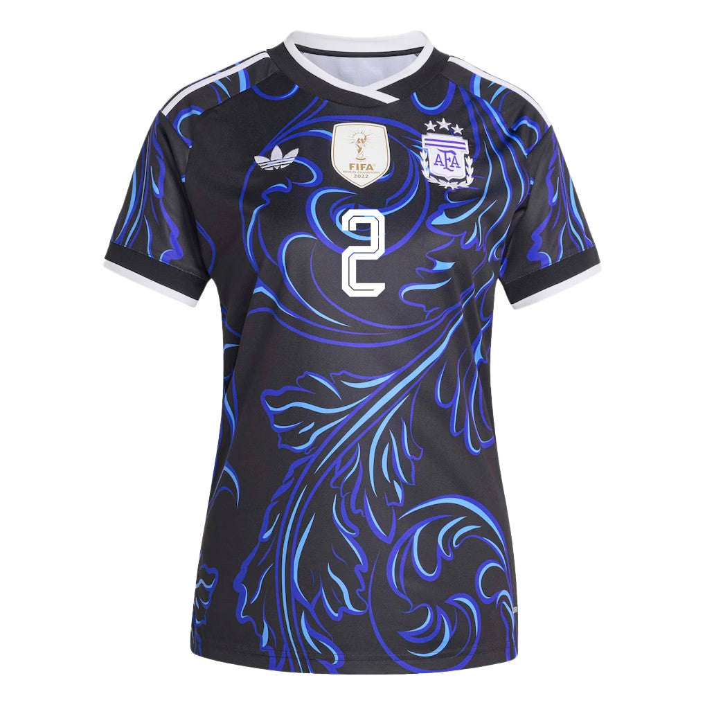 Lucas Martínez Quarta 2 Women's Argentina National Team 2026 Away Jersey - Black