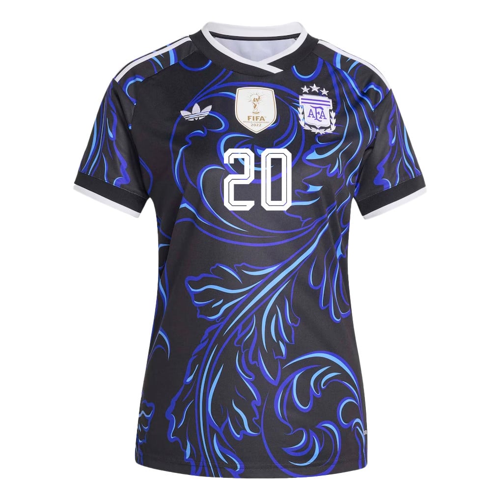 Alexis Mac Allister 20 Women's Argentina National Team 2026 Away Jersey - Black