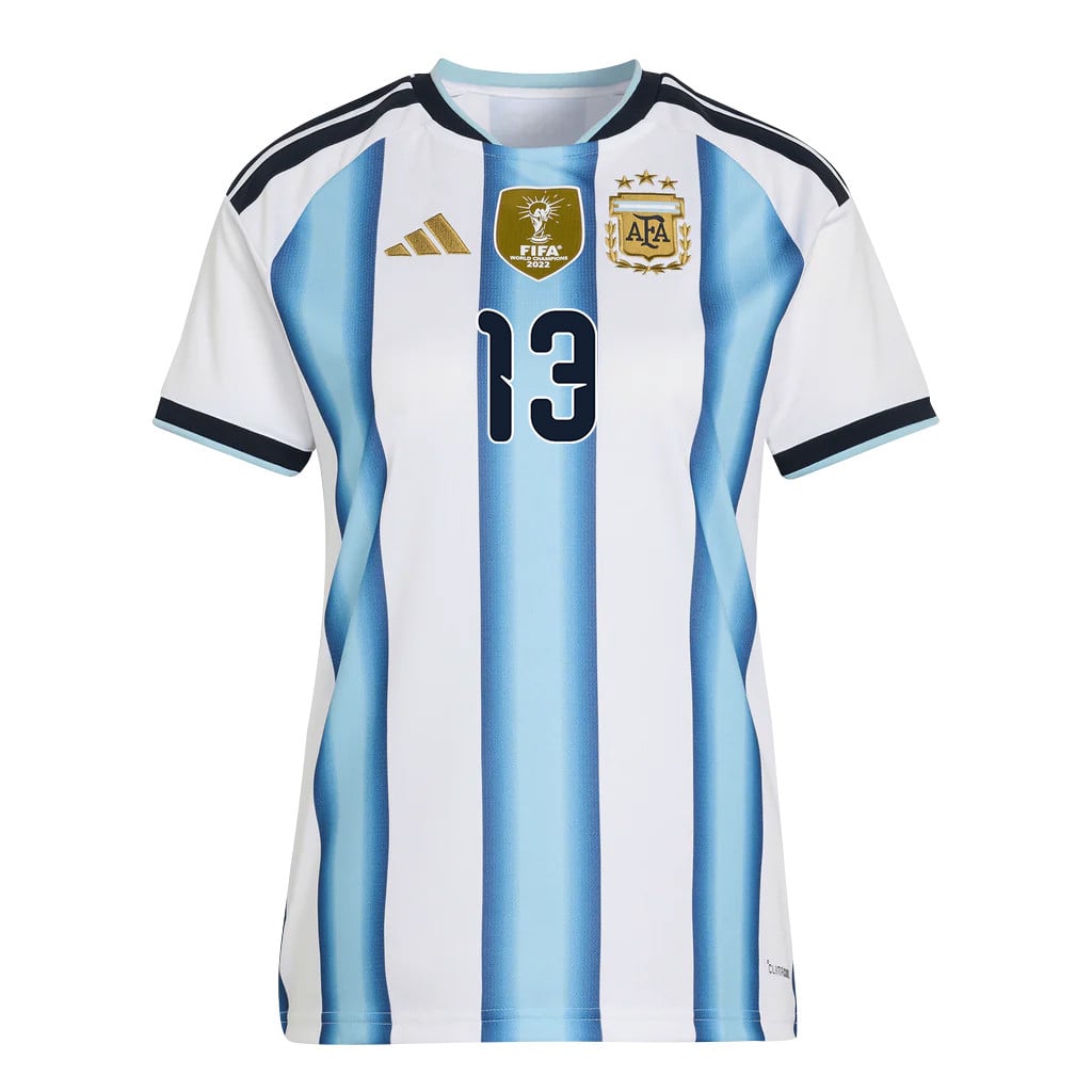 Cristian Romero 13 Women's Argentina National Team 2026 Home Jersey - White