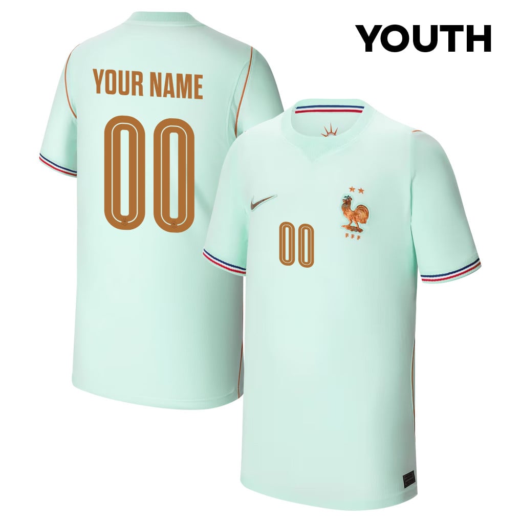 France National Team 2026 Youth Away Jersey - Personalized - Green