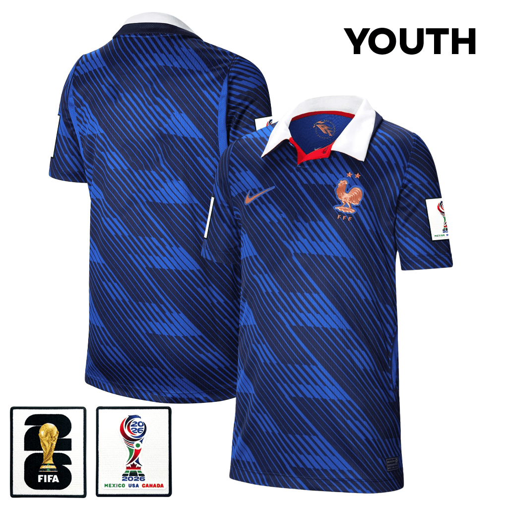 France National Team 2026 Youth Home Jersey - Blue
