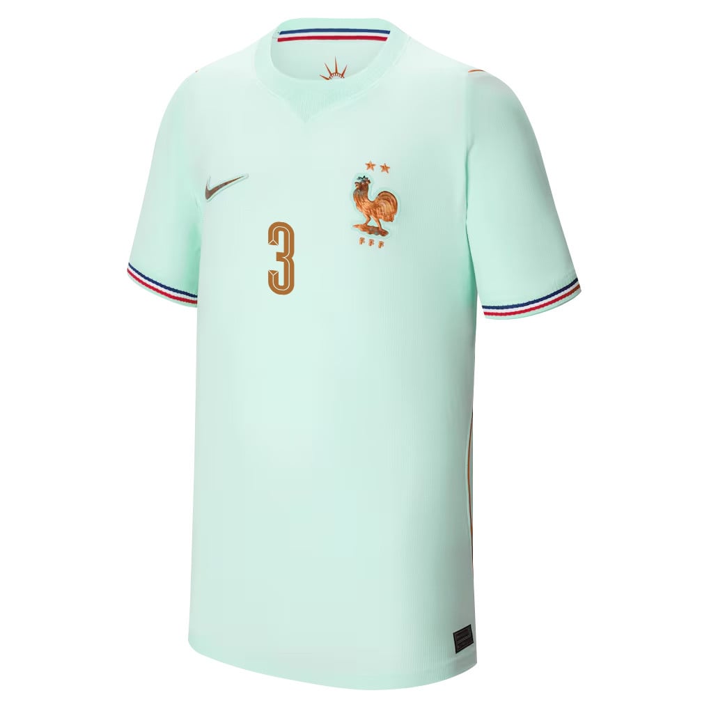 Lucas Digne 3 Youth France National Team 2026 Away Jersey - Green