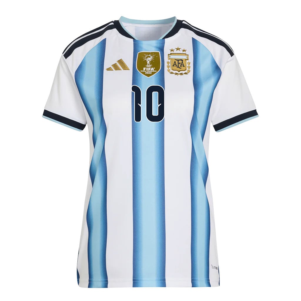 Lionel Messi 10 Women's Argentina National Team 2026 Home Jersey - White