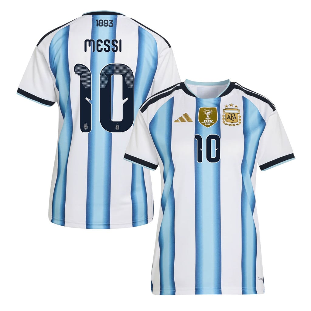 Lionel Messi 10 Women's Argentina National Team 2026 Home Jersey - White