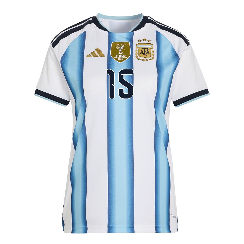 Nicolás González 15 Women's Argentina National Team 2026 Home Jersey - White