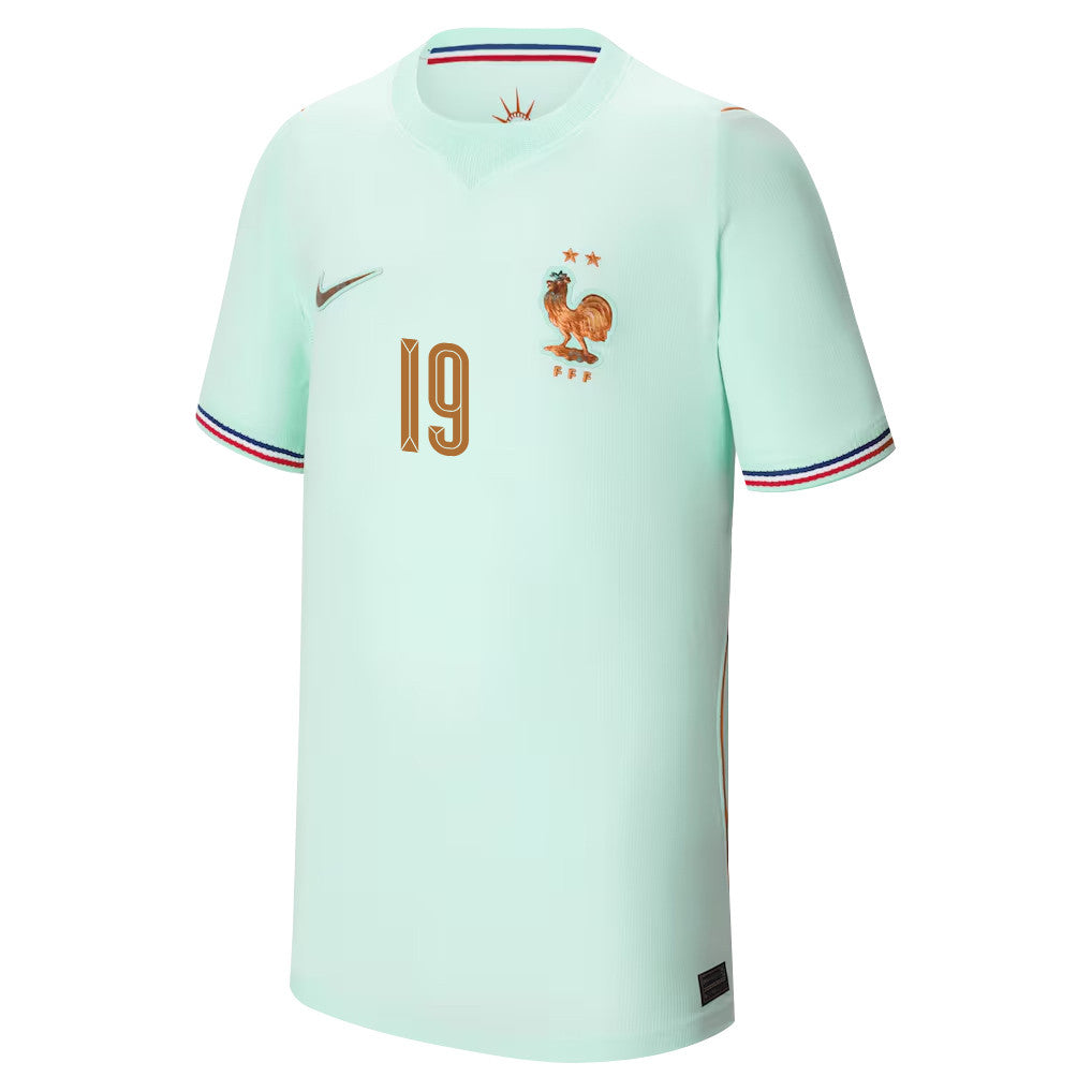 Hugo Ekitike 19 Youth France National Team 2026 Away Jersey - Green