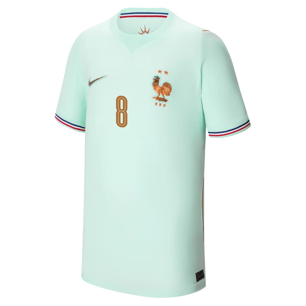 Aurélien Tchouaméni 8 Youth France National Team 2026 Away Jersey - Green
