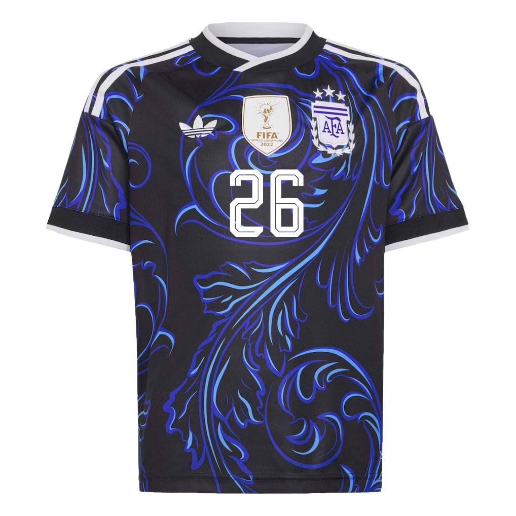 Nahuel Molina 26 Youth Argentina National Team 2026 Away Jersey - Black