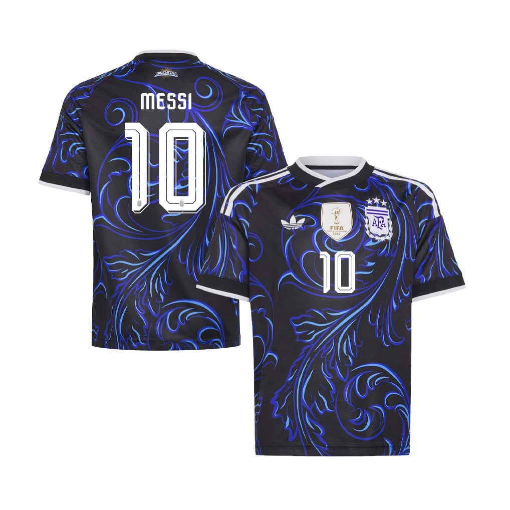 Lionel Messi 10 Youth Argentina National Team 2026 Away Jersey - Black