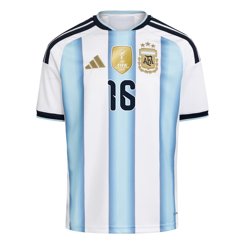 Thiago Almada 16 Youth Argentina National Team 2026 Home Jersey - White