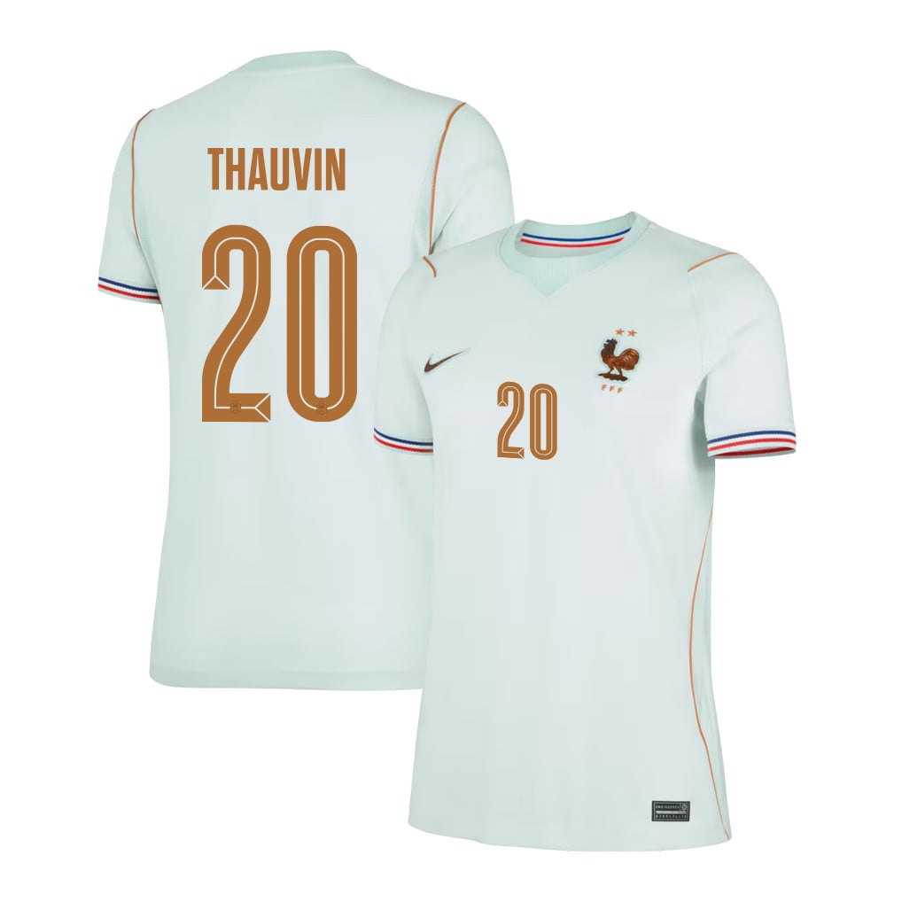Florian Thauvin 20 France National Team 2026 Women's Away Jersey - Green