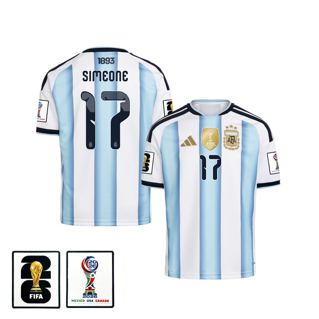 Giuliano Simeone 17 Youth Argentina National Team 2026 Home Jersey - White
