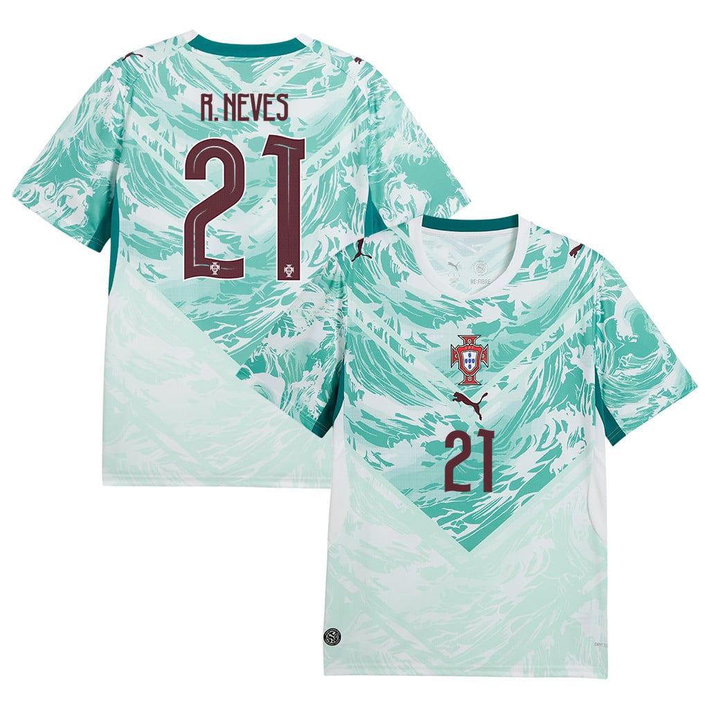 Rúben Neves 21 Portugal National Team 2026 Away Jersey - White, Men