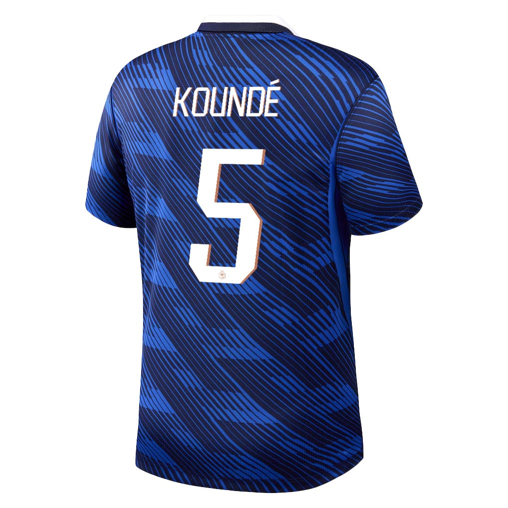Jules Koundé 5 France National Team 2026 Home Jersey - Blue, Men