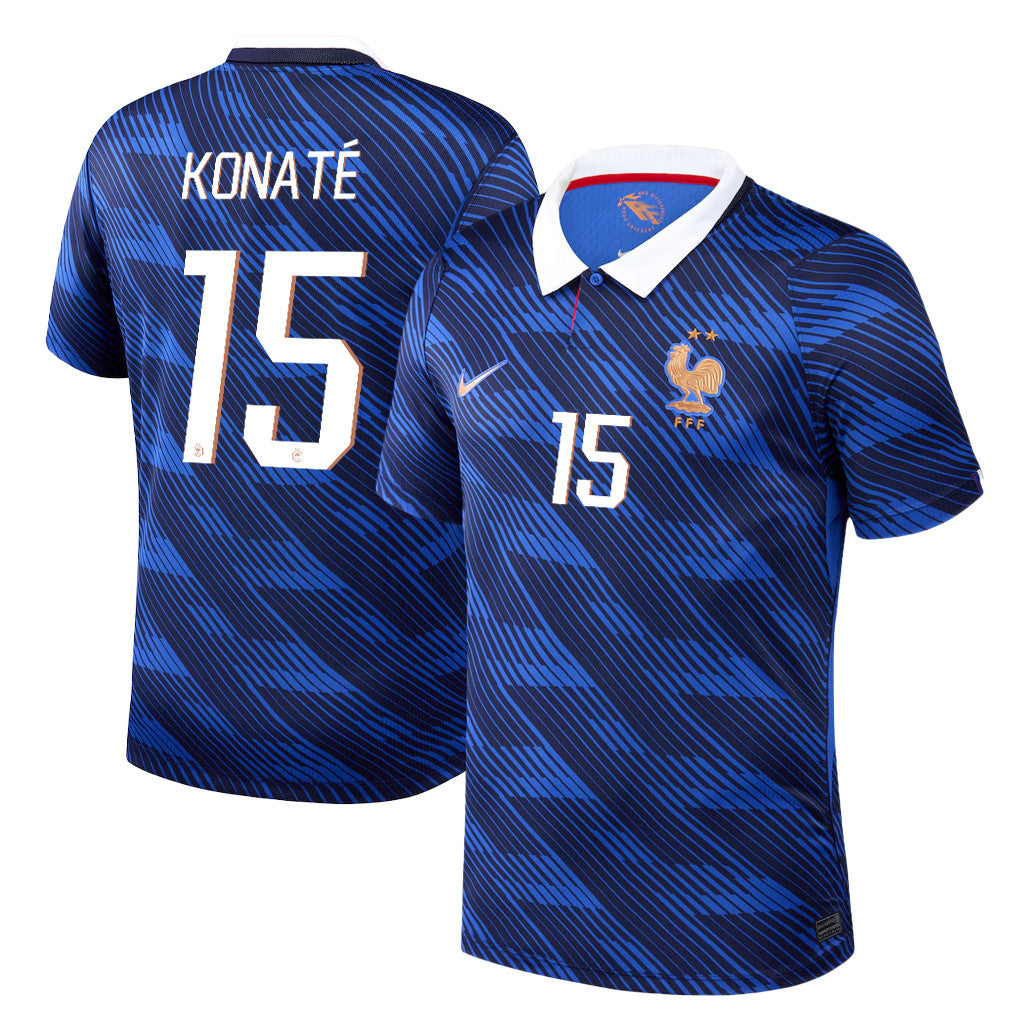 Ibrahima Konaté 15 France National Team 2026 Home Jersey - Blue, Men