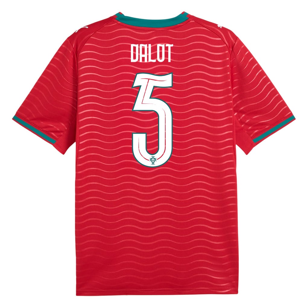 Diogo Dalot 5 Portugal National Team 2026 Home Jersey - Red, Men