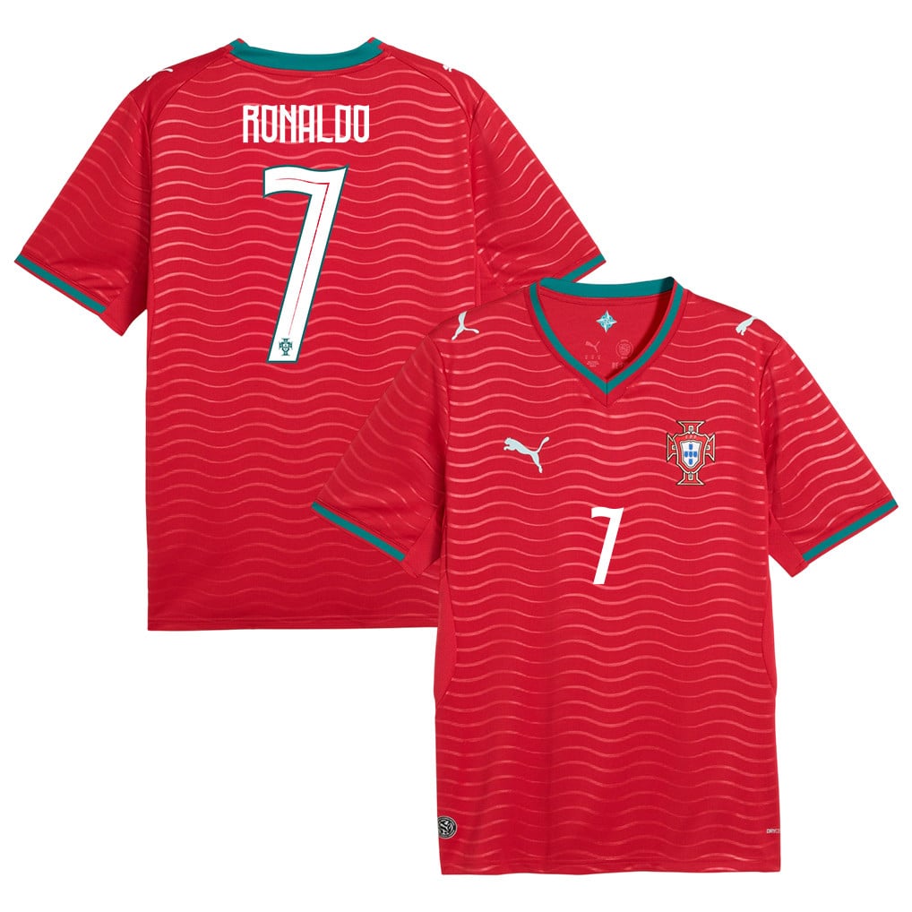 Cristiano Ronaldo 7 Portugal National Team 2026 Home Jersey - Red, Men