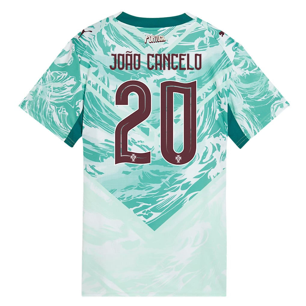 João Cancelo 20 Portugal National Team 2026 Women's Away Jersey - White