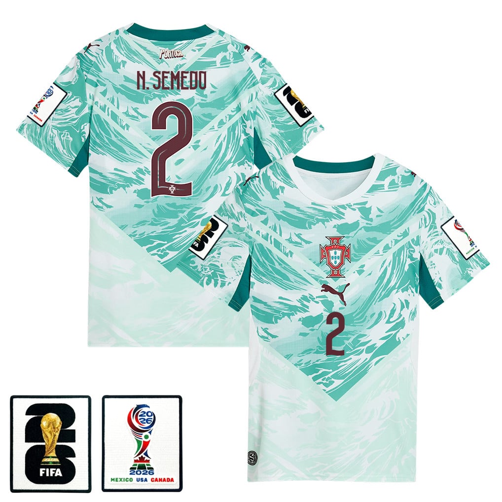 Nélson Semedo 2 Portugal National Team 2026 Women's Away Jersey - White