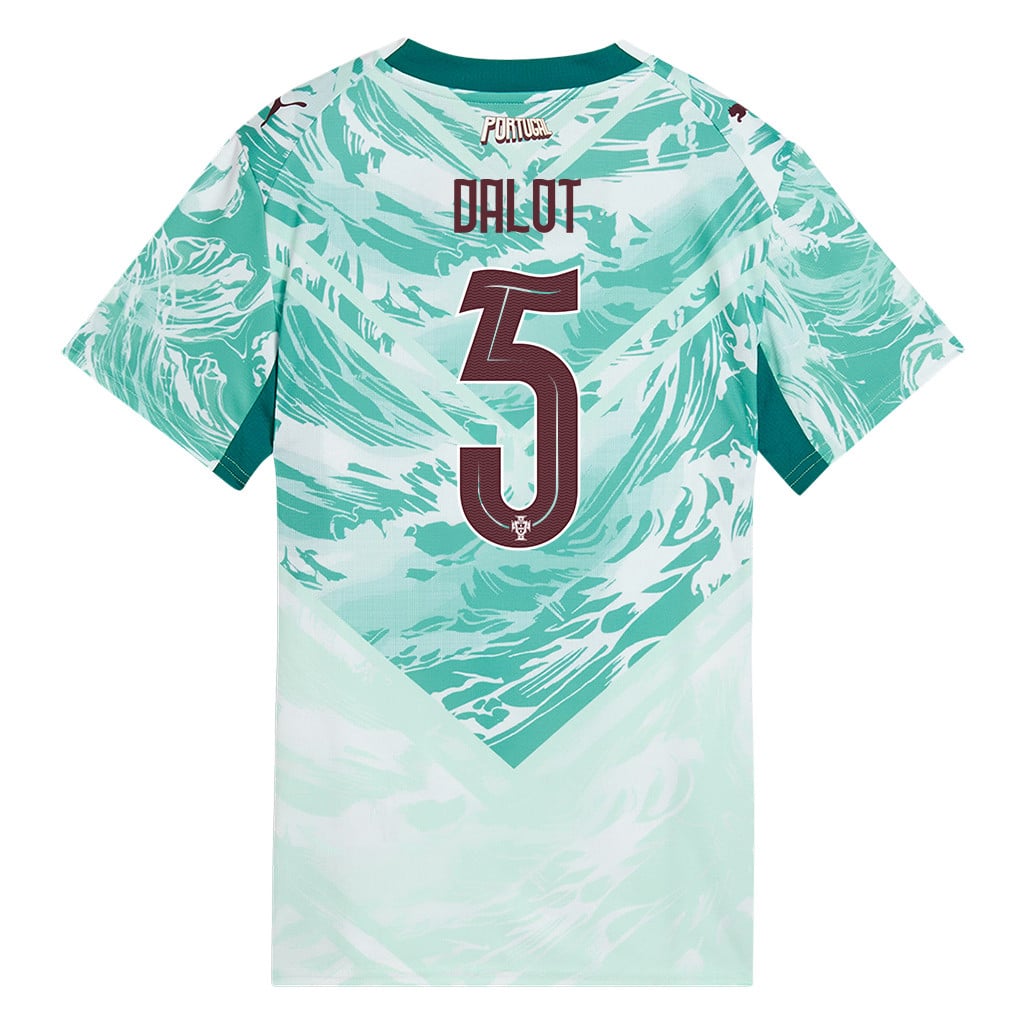 Diogo Dalot 5 Portugal National Team 2026 Women's Away Jersey - White
