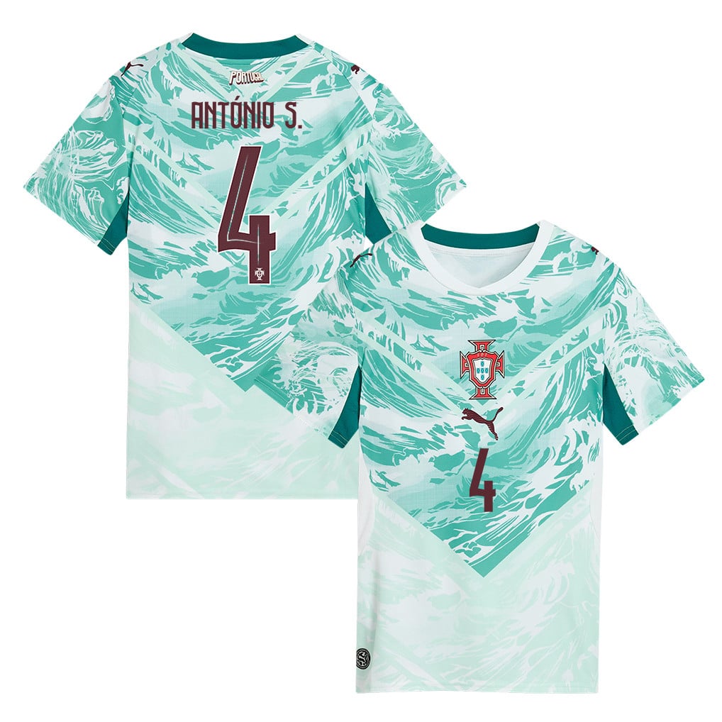 António Silva 4 Portugal National Team 2026 Women's Away Jersey - White