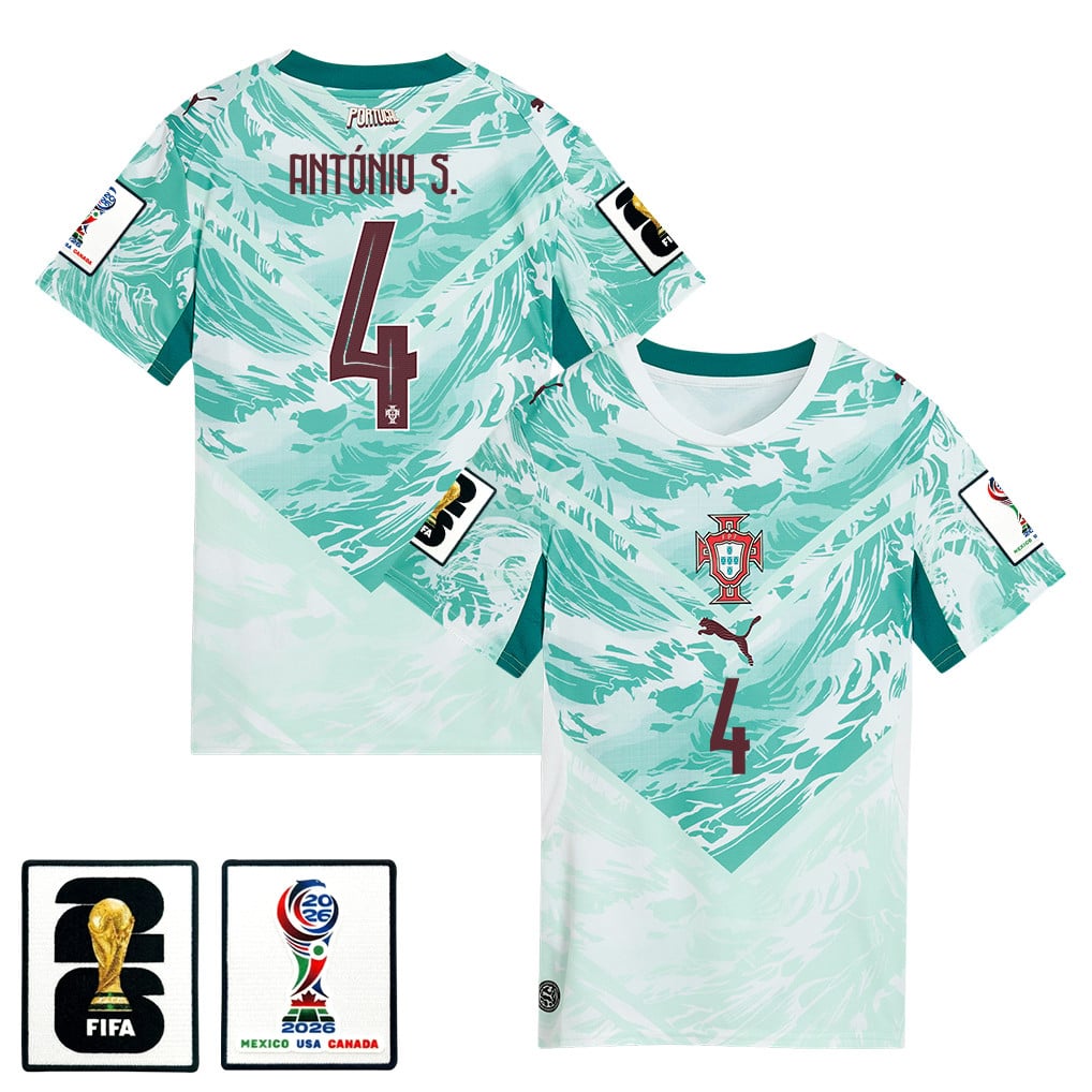 António Silva 4 Portugal National Team 2026 Women's Away Jersey - White