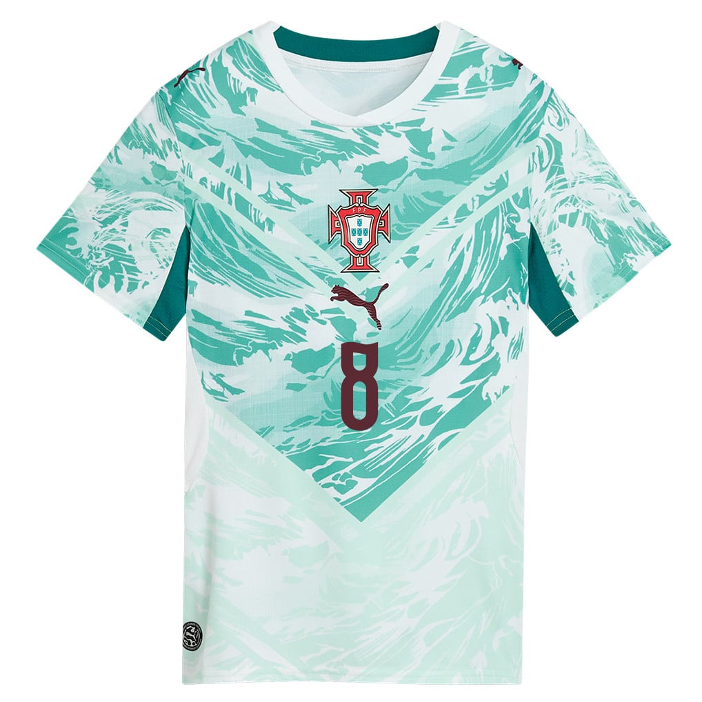 Bruno Fernandes 8 Portugal National Team 2026 Women's Away Jersey - White