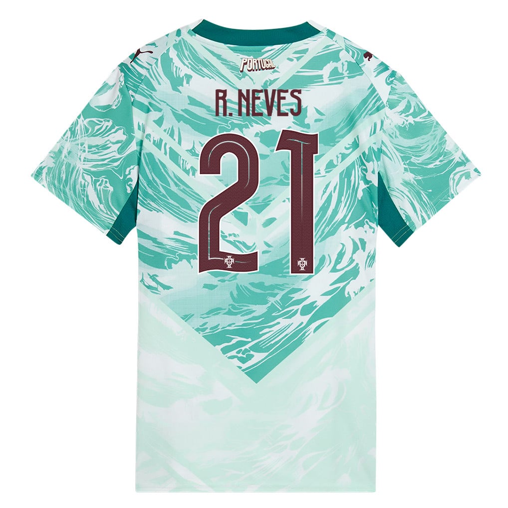 Rúben Neves 21 Portugal National Team 2026 Women's Away Jersey - White