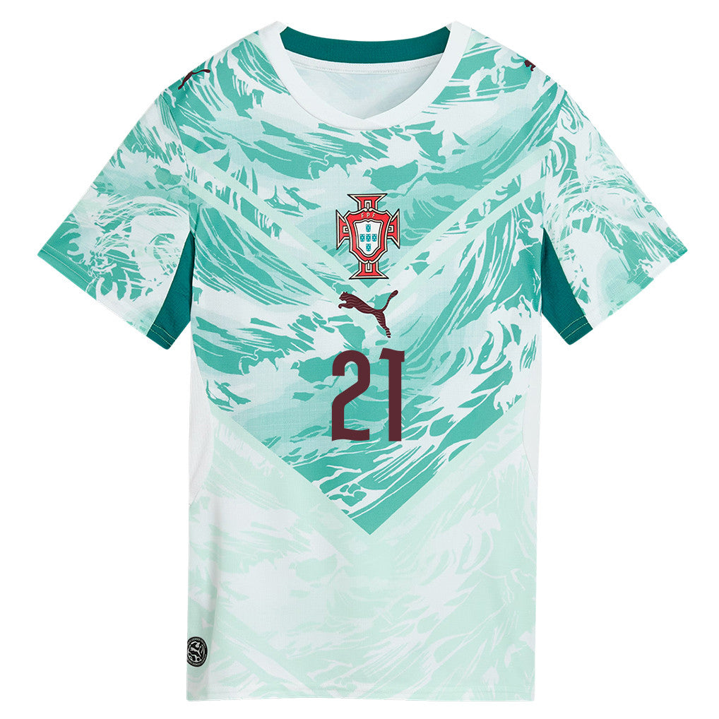 Rúben Neves 21 Portugal National Team 2026 Women's Away Jersey - White