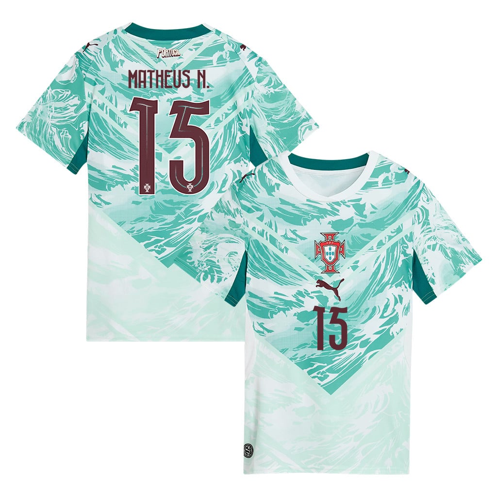 Matheus Nunes 15 Portugal National Team 2026 Women's Away Jersey - White