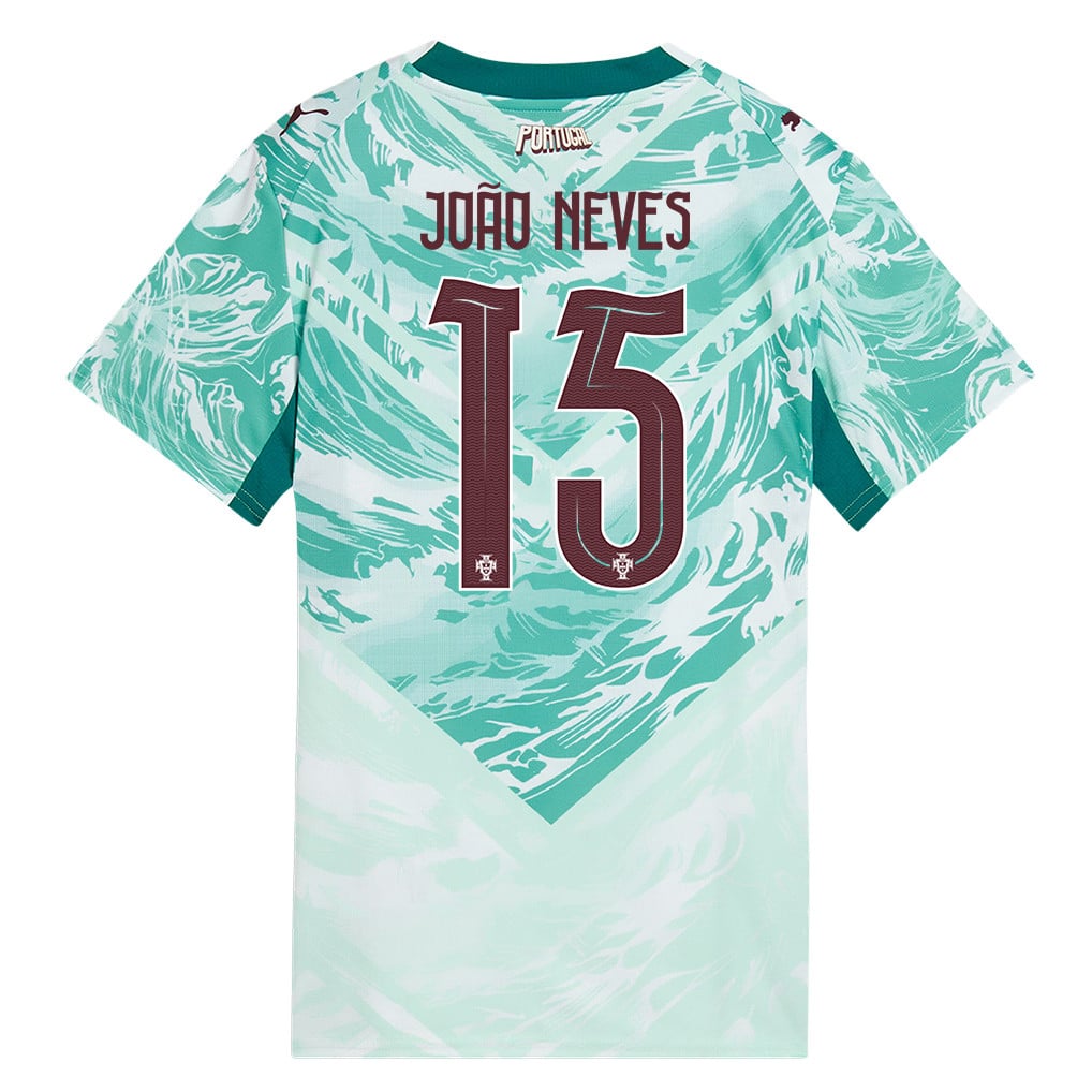 João Neves 15 Portugal National Team 2026 Women's Away Jersey - White